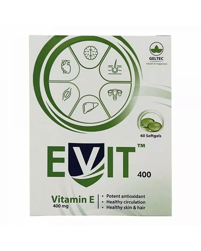 Evit 400 mg Vitamin E Capsules 30'S